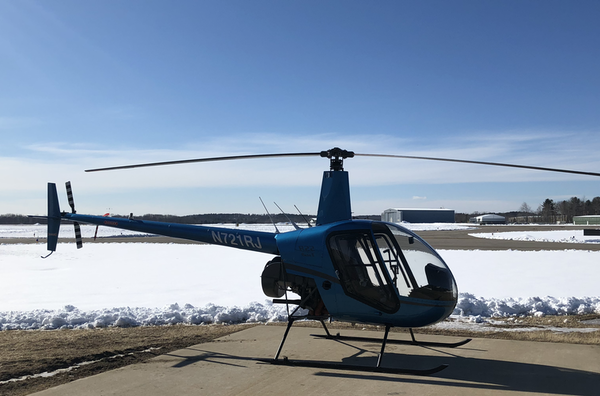 Robinson R22 helicopter, Sanford Maine